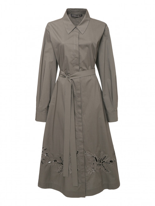 Платье из хлопка с вышивкой Marina Rinaldi - Общий вид