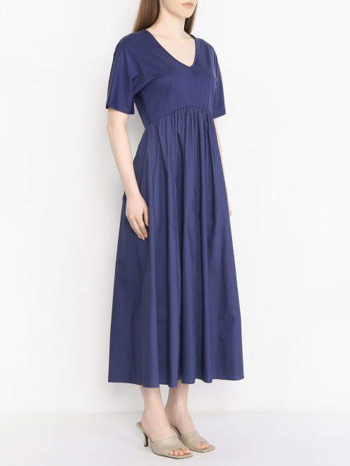 Платье-миди из хлопка с карманами Weekend Max Mara - МодельВерхНиз