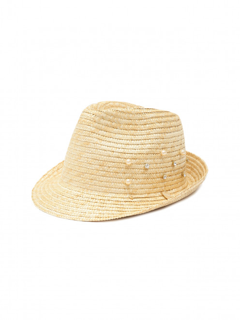 Шляпа с бусинами и стразами IL Trenino - Общий вид