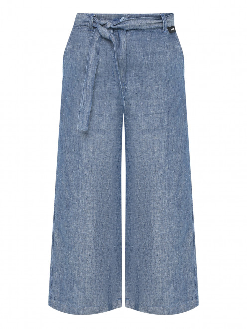 Льняные брюки с поясом Aspesi - Общий вид