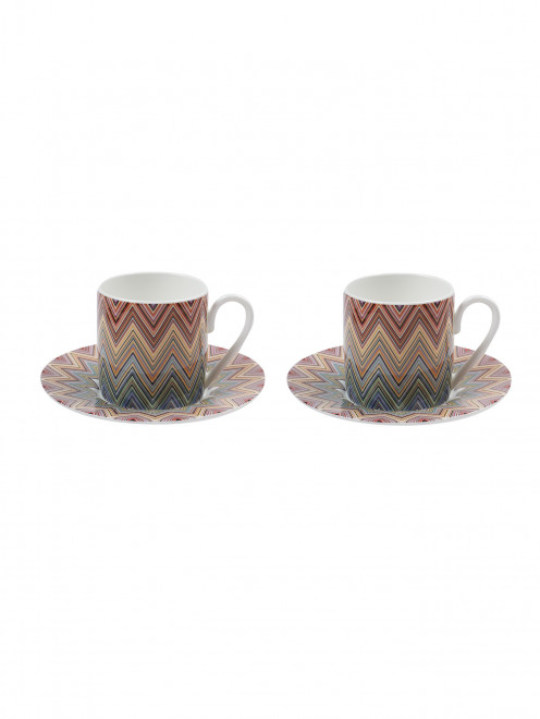 Набор кофейных чашек с узором Missoni - Общий вид