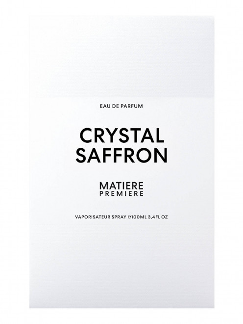 Парфюмерная вода Crystal Saffron, 100 мл Matiere Premiere - Обтравка1