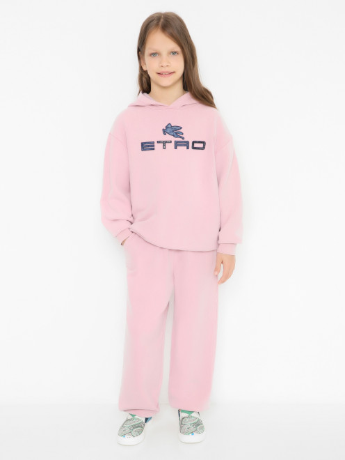 Толстовка с капюшоном и логотипом Etro - МодельОбщийВид