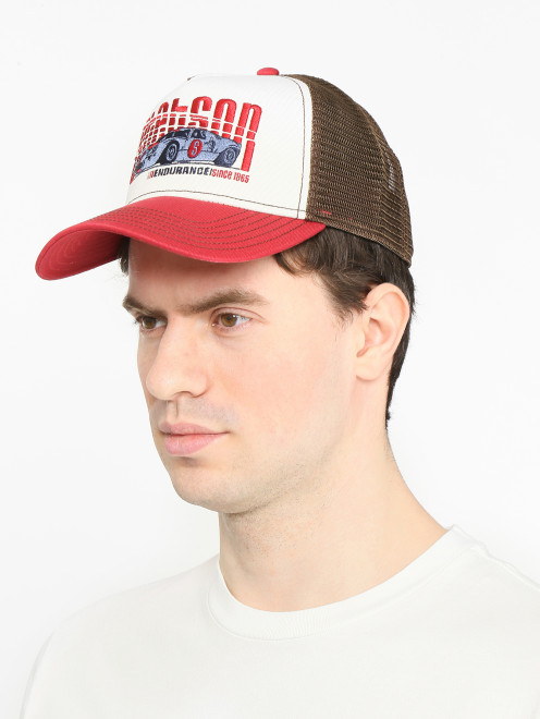 Бейсболка из хлопка с вышивкой Stetson - МодельОбщийВид
