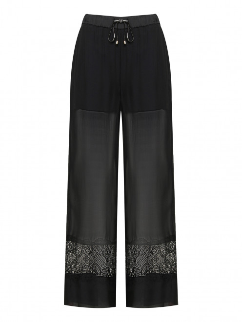 Прозрачные брюки с кружевной отделкой Lorena Antoniazzi - Общий вид