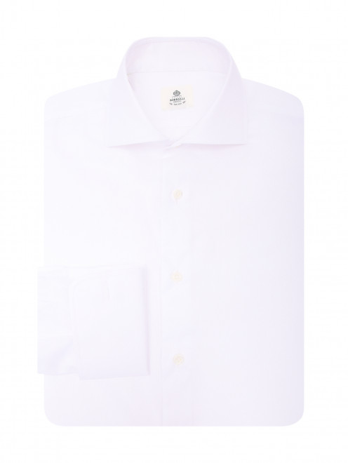 Рубашка из хлопка под запонки Borrelli - Общий вид