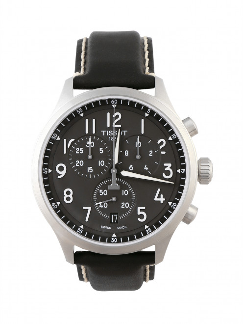 Часы кварцевые на ремне из телячьей кожи Tissot - Общий вид