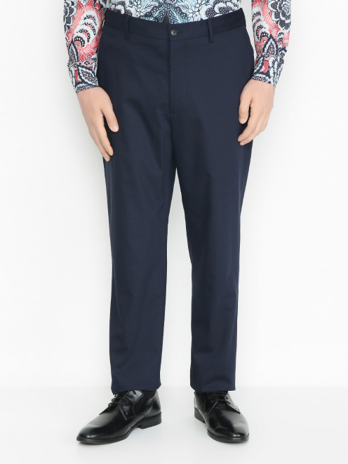 Прямые брюки на резинке Etro - МодельВерхНиз