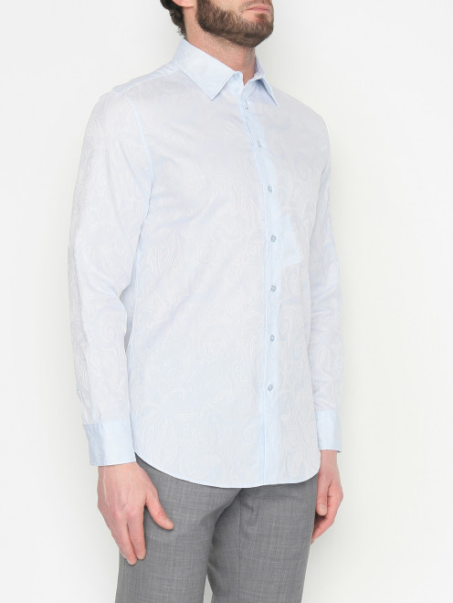 Рубашка из хлопка с узором Etro - МодельВерхНиз