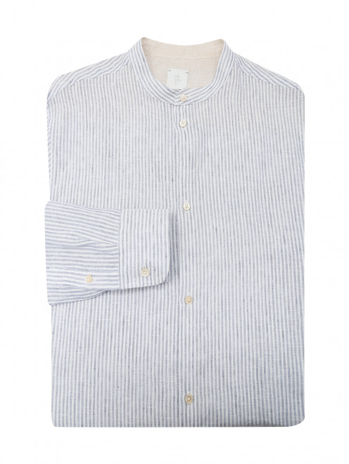 Полосатая рубашка из льна Eleventy - Общий вид
