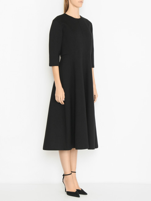 Однотонное платье с рукавами 3/4 Max Mara - МодельВерхНиз