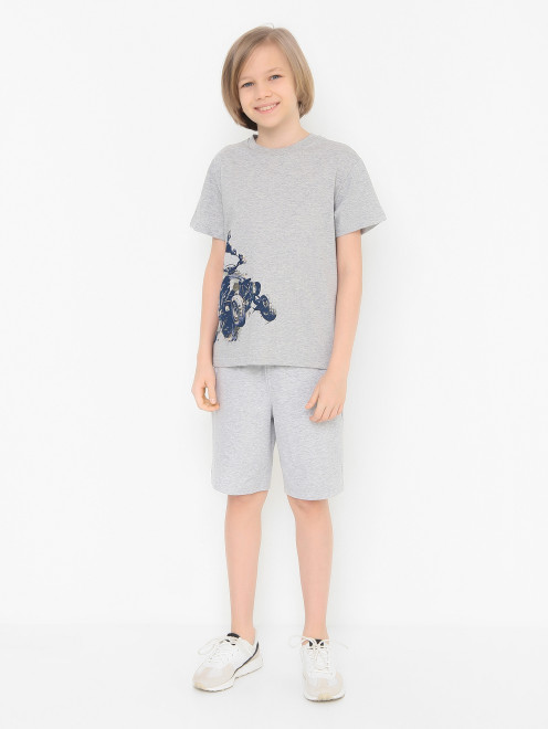 Хлопковая футболка с круглым вырезом Il Gufo - МодельОбщийВид