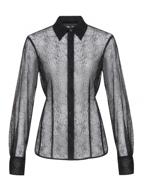 Фактурная блуза с длинным рукавом Helmut Lang - Общий вид