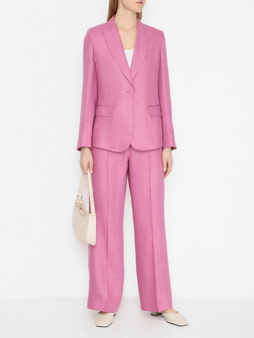 Льняной жакет без подкладки Weekend Max Mara - МодельОбщийВид