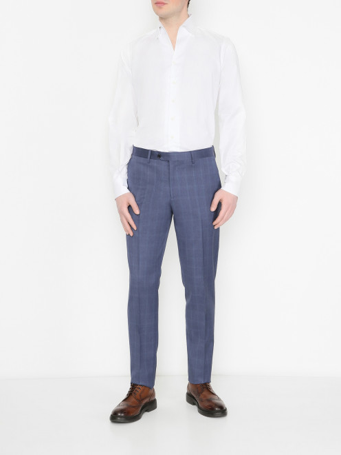 Базовые брюки из шерсти LARDINI - МодельОбщийВид