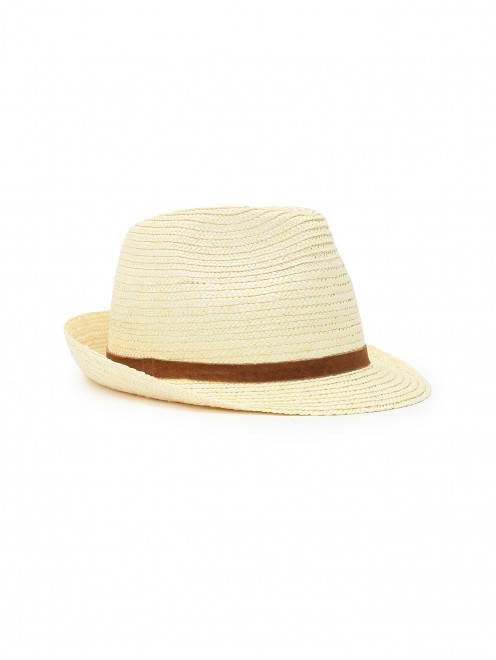 Соломенная шляпа с декоративной лентой IL Trenino - Общий вид