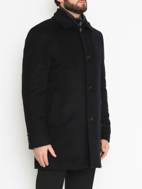 Утепленное пальто из шерсти и кашемира Moorer - МодельВерхНиз