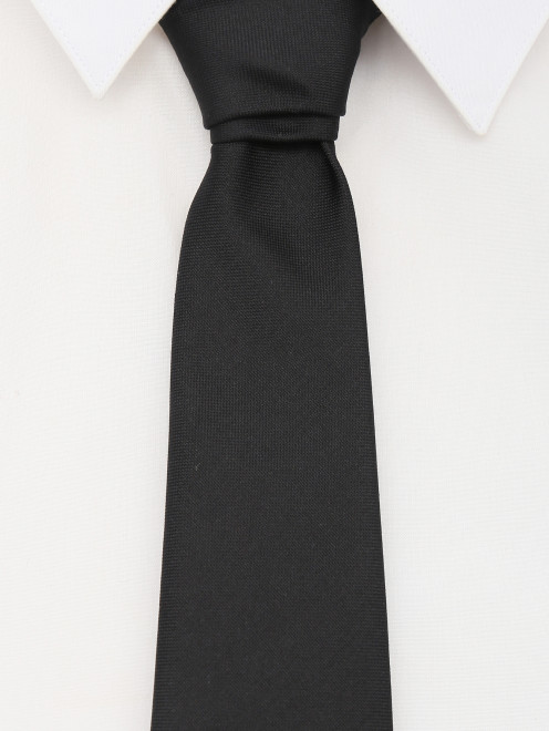 Однотонный галстук из шелка LARDINI - МодельОбщийВид