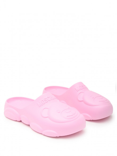 Фигурные пантолеты с логотипом Moschino - Общий вид