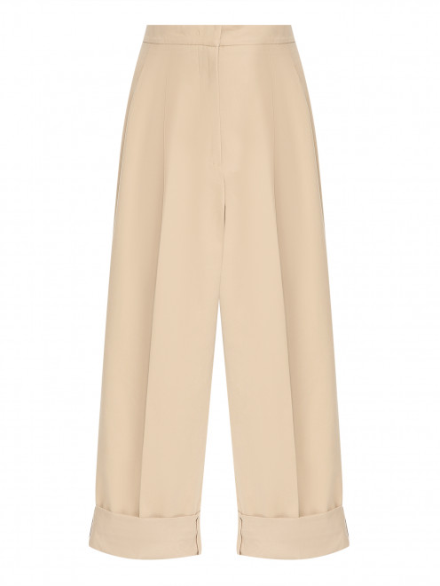 Брюки из хлопка с подворотами Weekend Max Mara - Общий вид