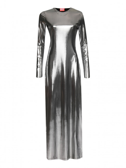 Платье-макси с металлическим отблеском Diesel - Общий вид