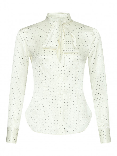 Блуза из шелка с бантом Ermanno Scervino - Общий вид