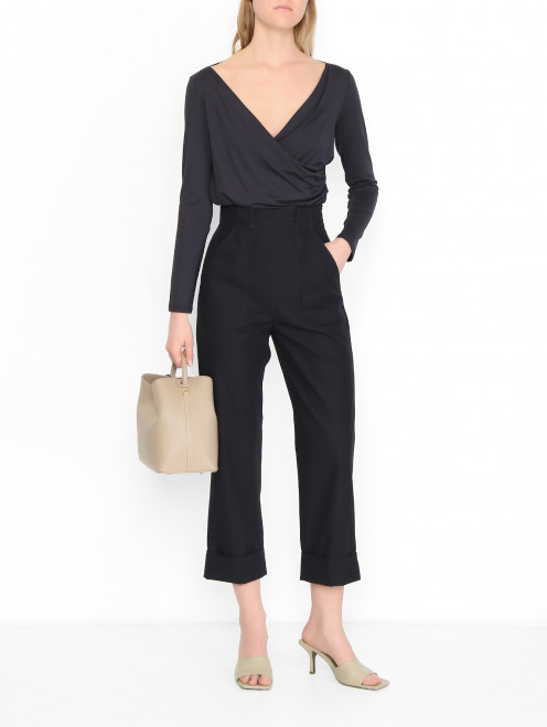 Брюки с подворотами и большими карманами Max Mara - МодельОбщийВид