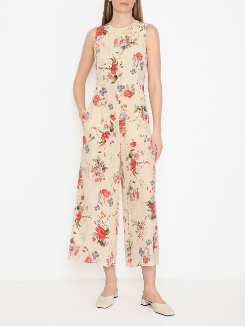 Комбинезон из шелка с накидкой Weekend Max Mara - МодельВерхНиз