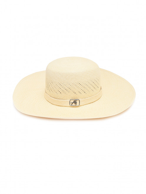 Соломенная шляпа с логотипом Alberta Ferretti - Общий вид