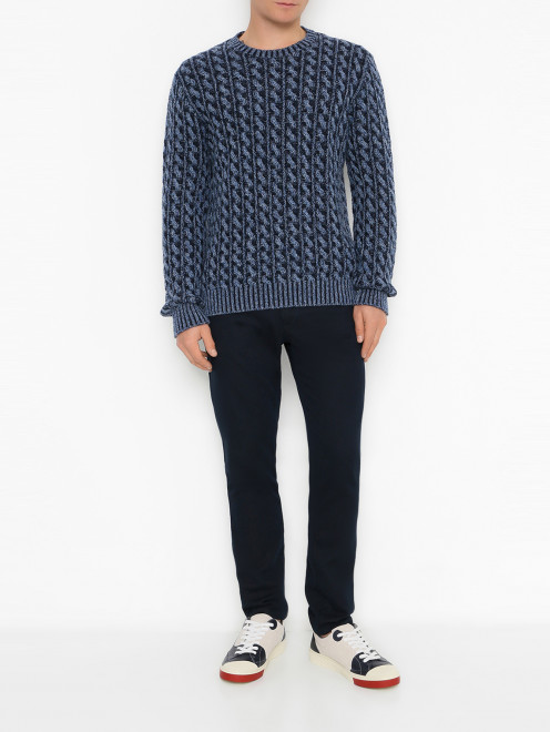 Кеды из кожи и замши Etro - МодельОбщийВид
