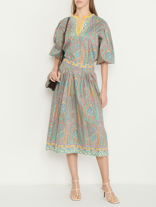 Юбка из хлопка Etro - МодельОбщийВид