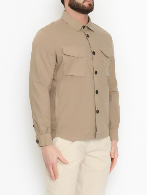 Рубашка из хлопка с карманами Fradi - МодельВерхНиз