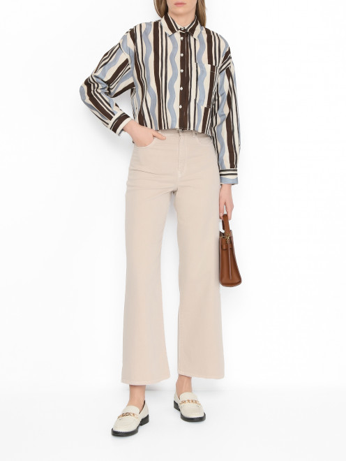 Базовые джинсы из хлопка Weekend Max Mara - МодельОбщийВид