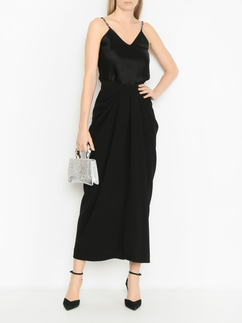 Юбка однотонная с драпировками Max Mara - МодельОбщийВид