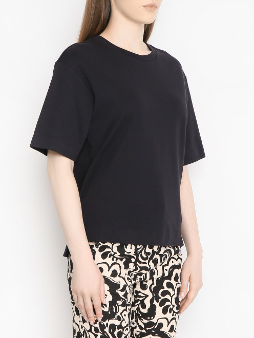 Базовая футболка из хлопка Weekend Max Mara - МодельВерхНиз