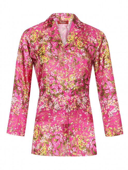 Блуза из шелка с цветочным узором Max Mara - Общий вид