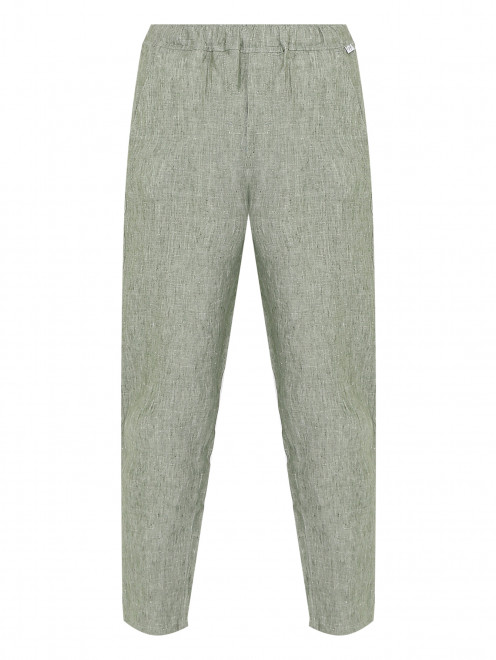 Льняные брюки на резинке Il Gufo - Общий вид