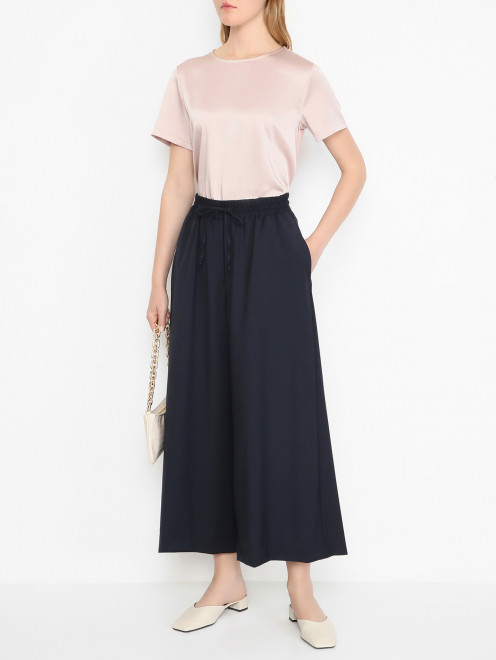 Укороченные брюки из шерсти Weekend Max Mara - МодельОбщийВид