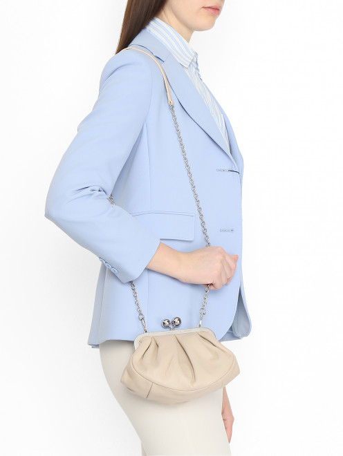 Сумка из мягкой кожи на цепочке Weekend Max Mara - МодельВерхНиз