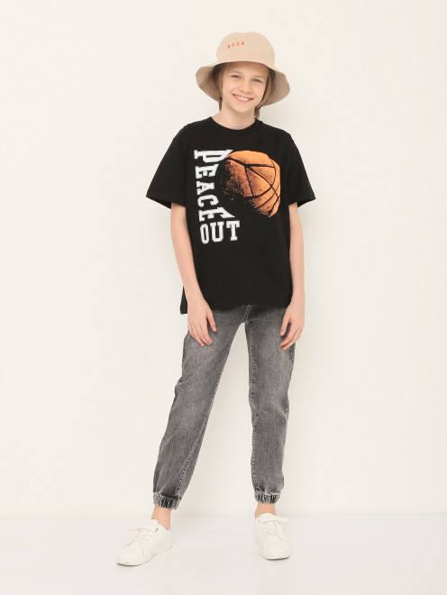 Хлопковая футболка декорированная принтом Molo - МодельОбщийВид