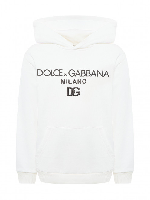 Толстовка с принтом и карманом-кенгуру Dolce & Gabbana - Общий вид