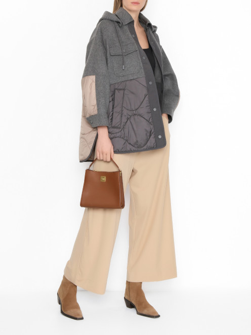 Комбинированная куртка с капюшоном Weekend Max Mara - МодельОбщийВид