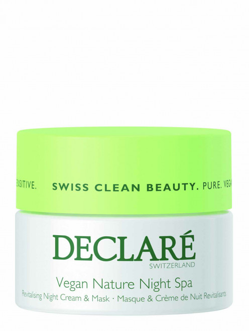 Восстанавливающий ночной крем-маска для лица Vegan Nature Night Spa, 50 мл Declare - Общий вид
