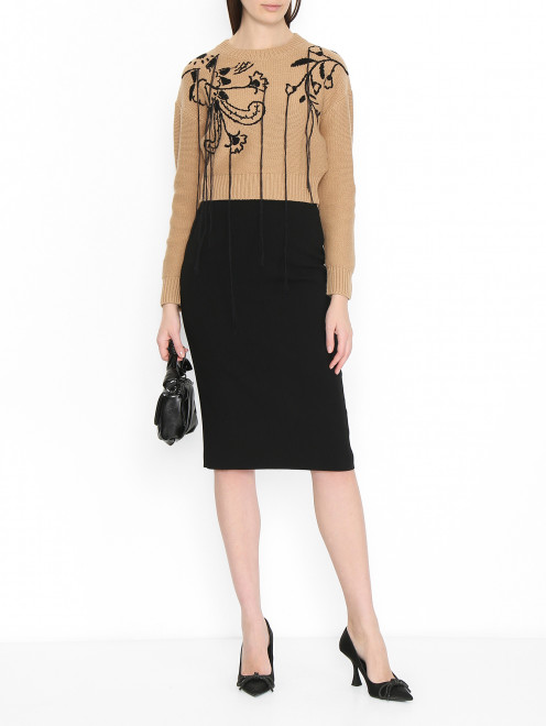 Юбка-карандаш из текстиля Max Mara - МодельОбщийВид