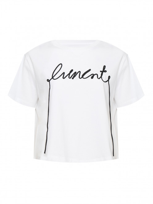 Укороченная футболка с аппликацией Liviana Conti - Общий вид