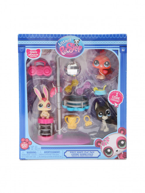 Набор "Дискотека": три фигурки мини-животных Littlest Pet shop - Общий вид