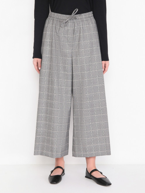 Брюки на резинке с узором Weekend Max Mara - МодельВерхНиз