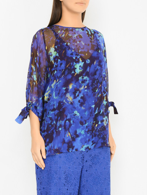 Блуза с узором на подкладе Marina Rinaldi - МодельВерхНиз
