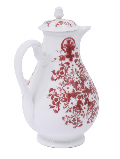 Кофейник из фарфора с узором Ginori 1735 - Обтравка1