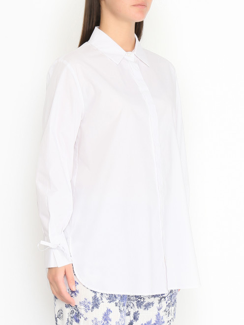 Удлиненная рубашка из хлопка Persona by Marina Rinaldi - МодельВерхНиз